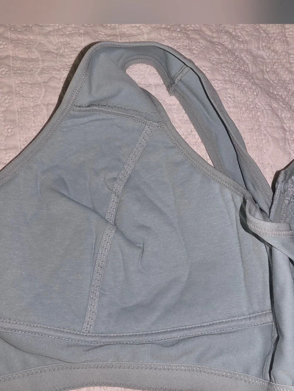 3 Bras Cotton Front Snap Comfort Lace Trim